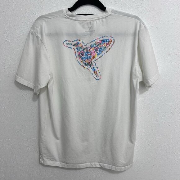 Birddogs Hummingbird T-Shirt Mens Size Large White Short Sleeve Crewneck Graphic - Picture 2 of 7